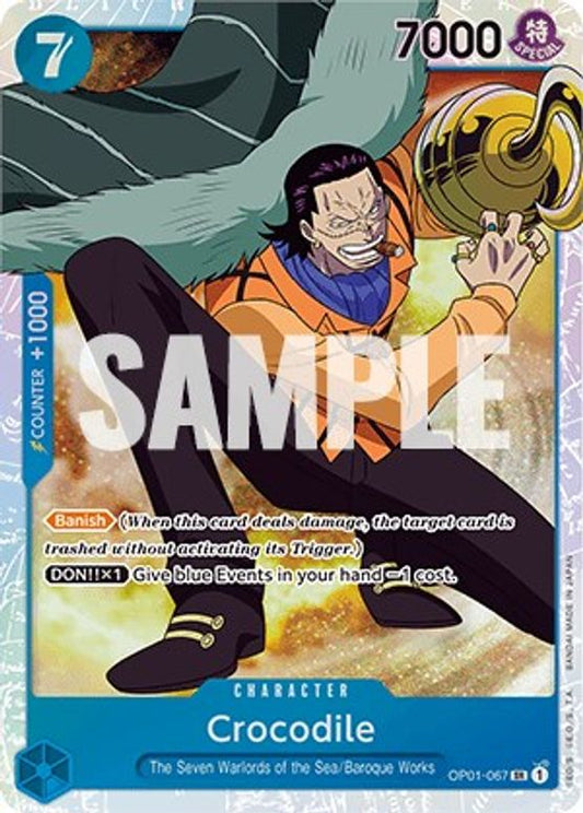 Crocodile from One Piece Trading Card Game Romance Dawn OP01