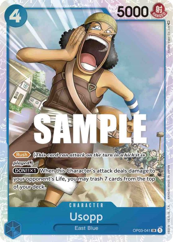 Usopp from One Piece Trading Card Game Pillars of Strength OP03