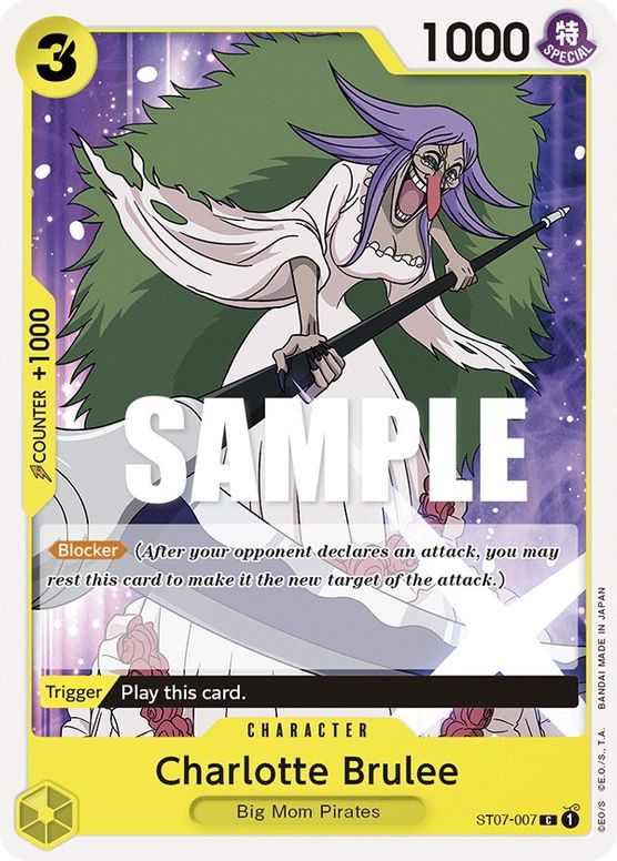 Charlotte Brulee from One Piece Trading Card Game Starter Deck 7: Big Mom Pirates (ST-07)