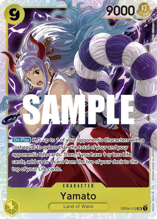 Yamato from One Piece Trading Card Game Kingdom of Intrigue (OP-04)