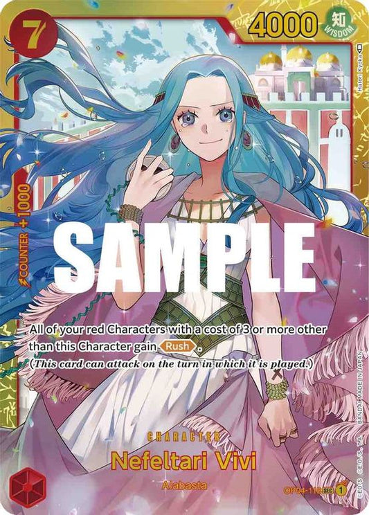 Nefeltari Vivi from One Piece Trading Card Game Kingdom of Intrigue OP04