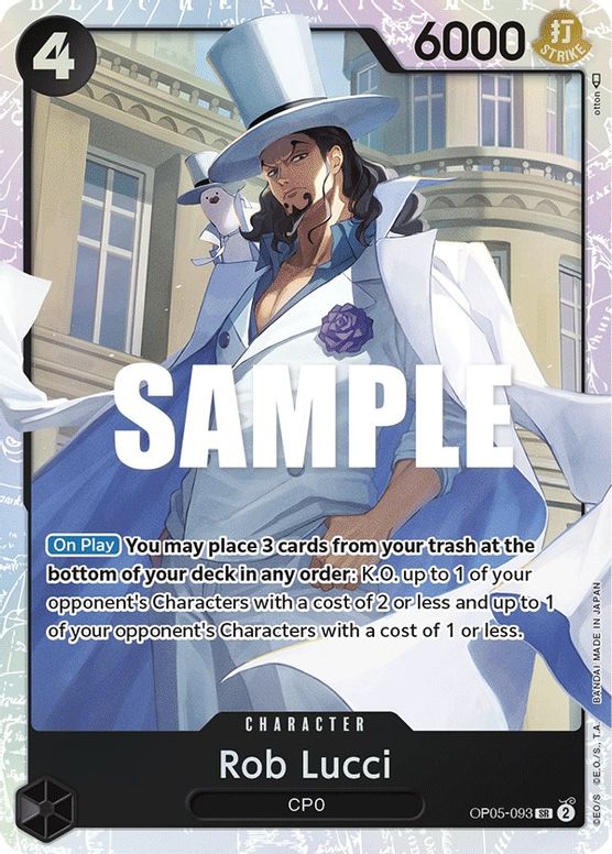 Rob Lucci from One Piece Trading Card Game Awakening of the New Era OP05