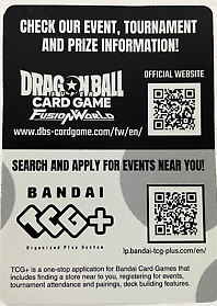 Dragon Ball Fusion World FB-01 - Code Card